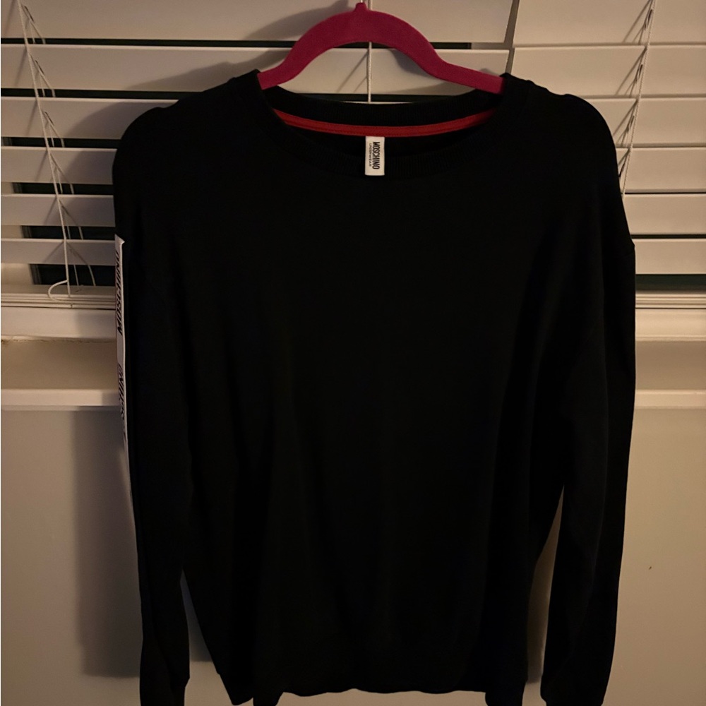Moschino Men's Black Crewneck Sweater